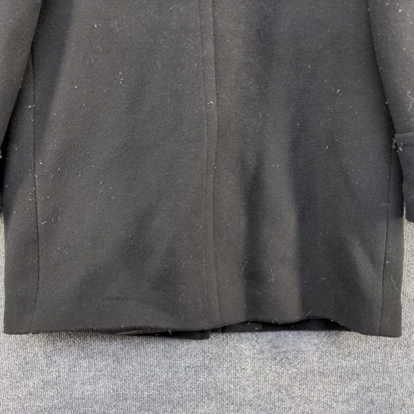 J. Crew Stadium Cloth by Nello Gori Women's Full Zip Coat Black 16 Wool Blend - Picture 8 of 14